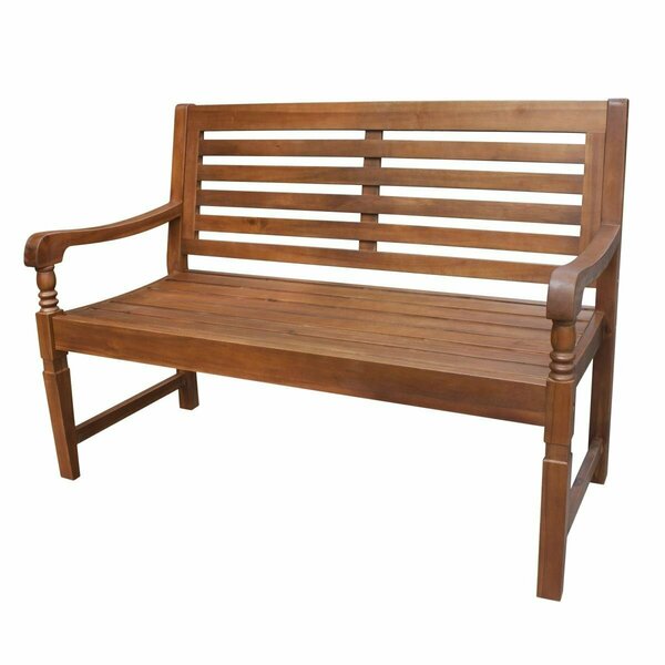 Merry Products 29.53 in. Nantucket Garden Bench, Natural BCH0350110010